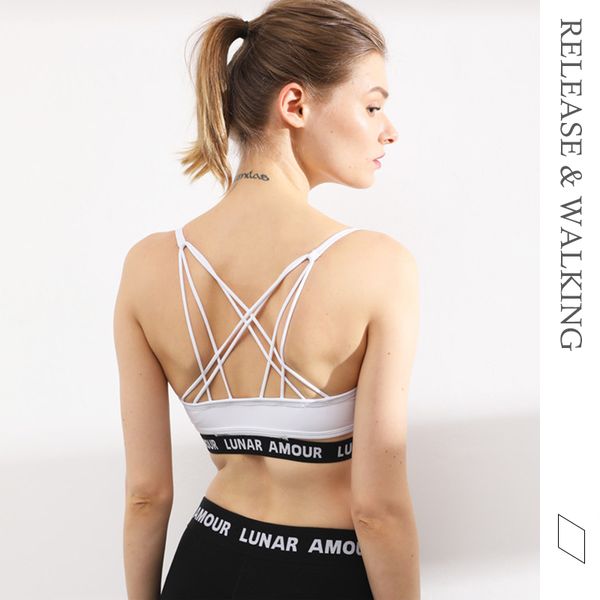 r&w back cross white letter sling women sports bra 2018 new arrival running yoga fitness outdoor training excise vest female, White;black
r&w back cross white letter sling women sports bra 2018 new arrival running yoga fitness outdoor training excise vest female, White;black