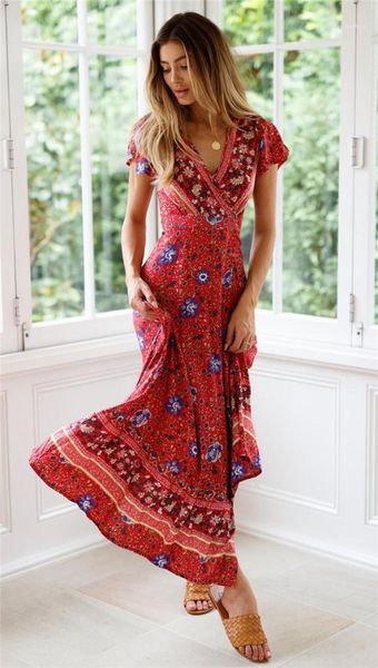 bohemian lace dress v neck short sleeved high split casual beach holiday dress summer clothes ladies, Black;gray
bohemian lace dress v neck short sleeved high split casual beach holiday dress summer clothes ladies, Black;gray