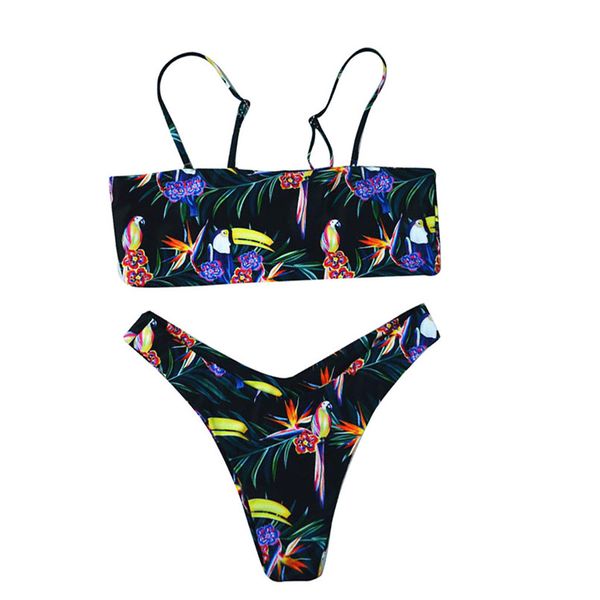 women's printed separates bathing suit off-shoulder backless swimsuit push-up padded bra bathing suit beachwear set 40mr11, Red;black
women's printed separates bathing suit off-shoulder backless swimsuit push-up padded bra bathing suit beachwear set 40mr11, Red;black
