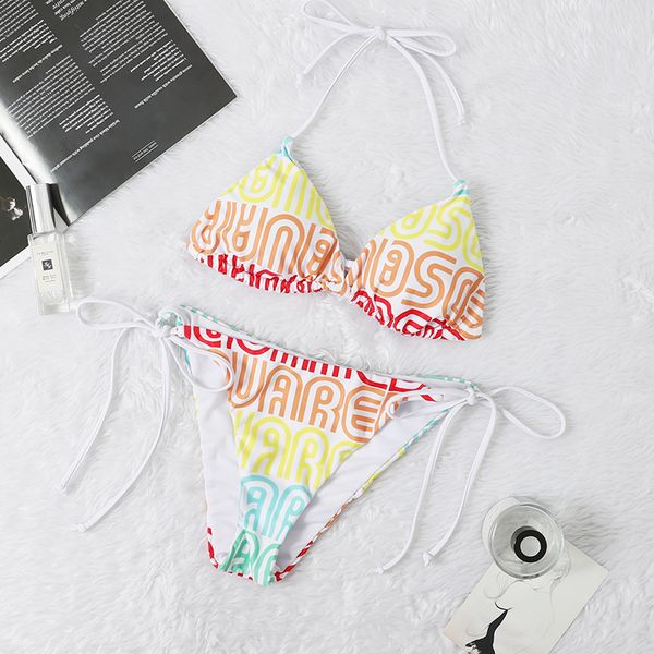 women three-point swimsuit fashion summer designer two-piece bikini suits set with letters beach brand bathing suits swimwear clothing, White;black
women three-point swimsuit fashion summer designer two-piece bikini suits set with letters beach brand bathing suits swimwear clothing, White;black