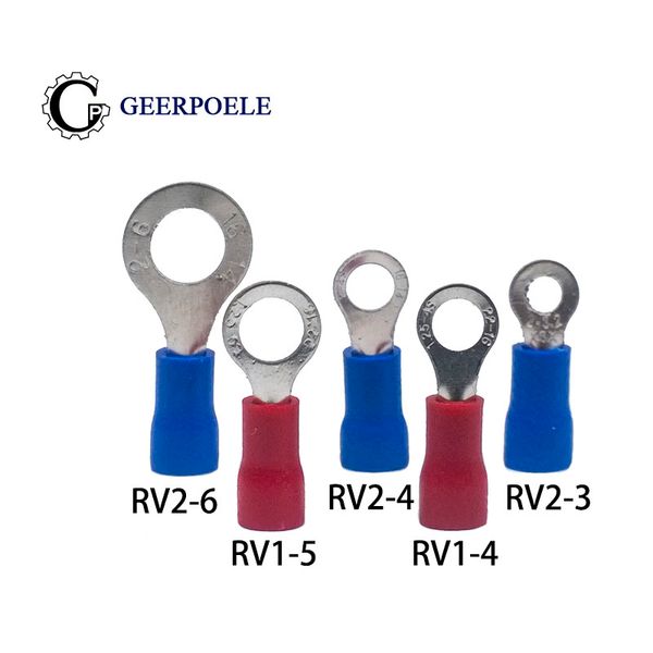 Terminals 50 pcs / lot insulated round ends RV1.25-5 O type terminals brass Insulated Spade Crimp Wire Cable Connector
Terminals 50 pcs / lot insulated round ends RV1.25-5 O type terminals brass Insulated Spade Crimp Wire Cable Connector