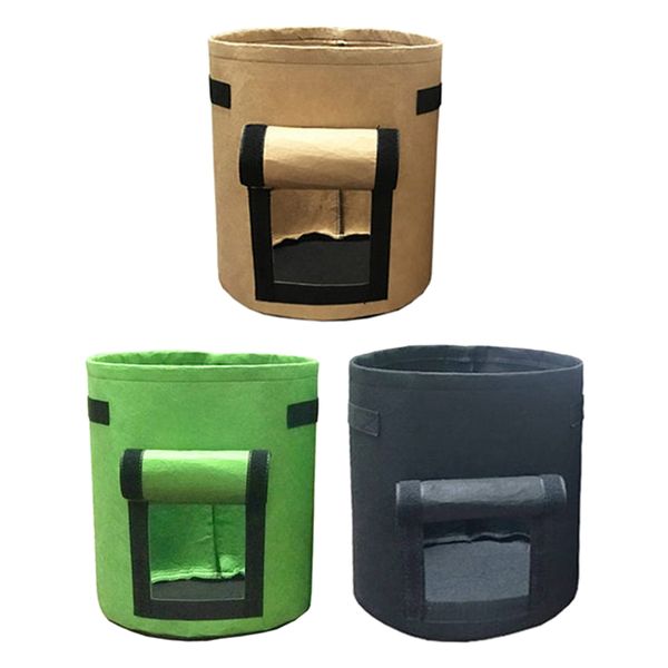 3pcs 4 gallon grow bags plant growing bags vegetables bags w/ handle access flap
3pcs 4 gallon grow bags plant growing bags vegetables bags w/ handle access flap