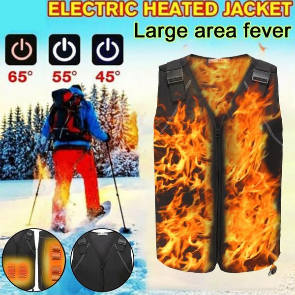 electric usb heated vest jacket coat warm up heating pad cloth body warmer men outdoor coats winter jackets vest camping hiking, Black
electric usb heated vest jacket coat warm up heating pad cloth body warmer men outdoor coats winter jackets vest camping hiking, Black