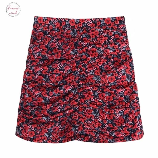 vintage flower printing women pleated mini skirt 2019 autumn leisure lady polyester loose skirts p1390 drop shipping, Black
vintage flower printing women pleated mini skirt 2019 autumn leisure lady polyester loose skirts p1390 drop shipping, Black