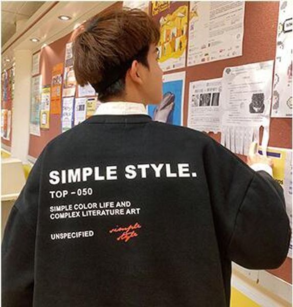 autumn new hoodies men fashion letter printing casual o-neck sweatshirt man streetwear wild hip hop loose pullover male clothes, Black
autumn new hoodies men fashion letter printing casual o-neck sweatshirt man streetwear wild hip hop loose pullover male clothes, Black