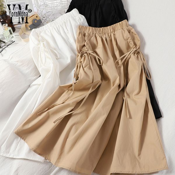 yornmona 2020 brand design side drawstring pockets skirt women summer elastic high waist midi skirt casual loose ladies skirts, Black
yornmona 2020 brand design side drawstring pockets skirt women summer elastic high waist midi skirt casual loose ladies skirts, Black