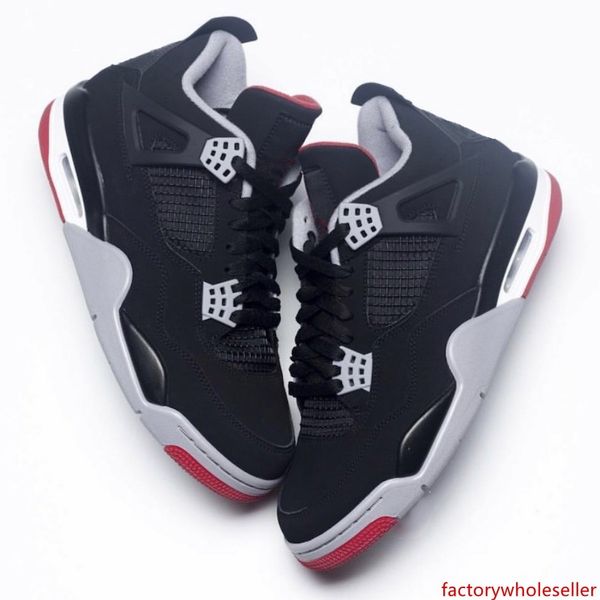 4 bred black red new 2019 released factory version 4s basketball shoes mens trainers suede sneakers with
4 bred black red new 2019 released factory version 4s basketball shoes mens trainers suede sneakers with