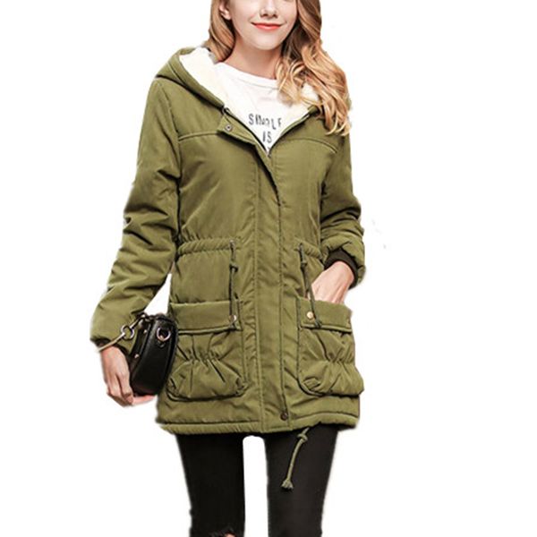 winter thickening warm jacket 2017 new winter outerwear medium-long women basic coats slim casual yagenz a44, Black
winter thickening warm jacket 2017 new winter outerwear medium-long women basic coats slim casual yagenz a44, Black