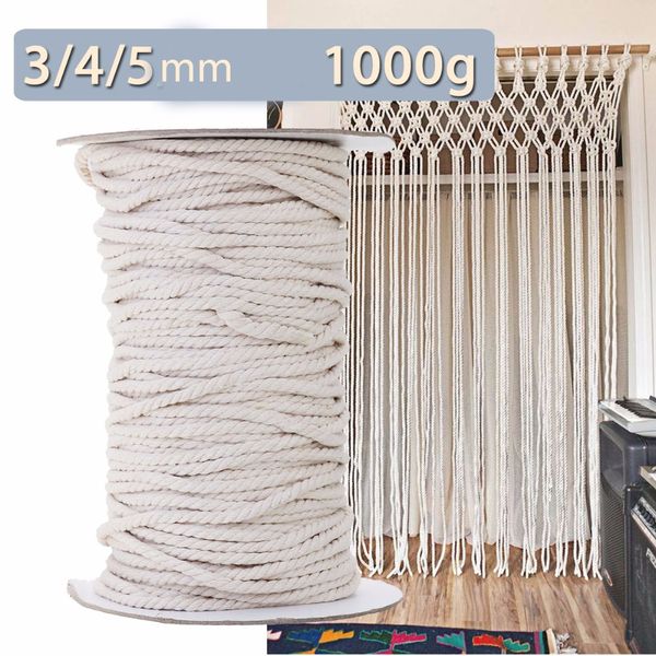 1000g white cotton cord twisted braided cord rope diy home textile wedding decor accessories craft macrame string 1 2 3 4 5mm, Black;white
1000g white cotton cord twisted braided cord rope diy home textile wedding decor accessories craft macrame string 1 2 3 4 5mm, Black;white