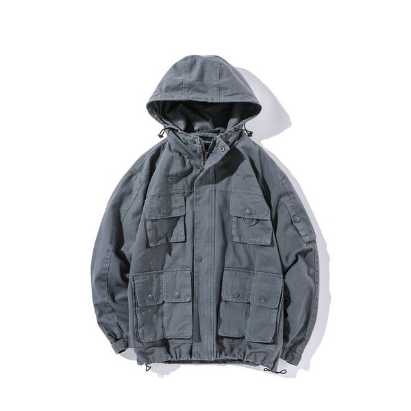 city where the product 2019 autumn new style multi-pockets men workwear jacket men's trend, Black;brown
city where the product 2019 autumn new style multi-pockets men workwear jacket men's trend, Black;brown