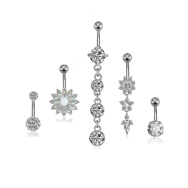 5pcs belly bars belly button rings piercing crystal flower rhinestone body jewelry navel piercing rings drop shipping, Slivery;golden
5pcs belly bars belly button rings piercing crystal flower rhinestone body jewelry navel piercing rings drop shipping, Slivery;golden
