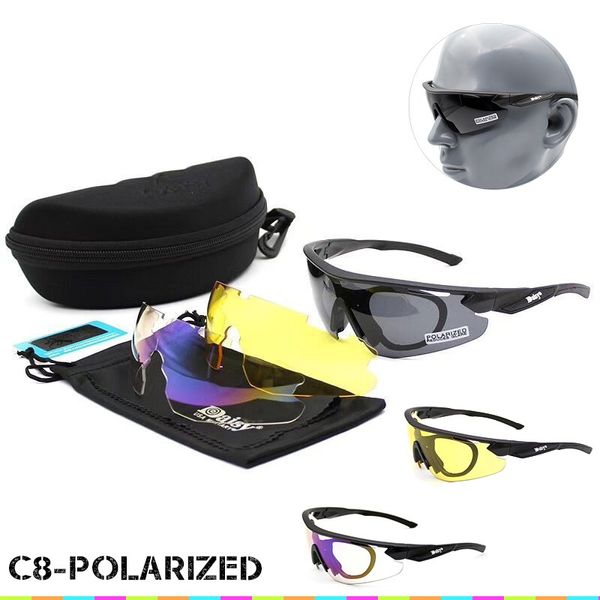 Tactical Goggles C8 Polarized Eyewear Myopia Sports Uv400 C2 Goggles Hunting Protection Motorcycle Gafas