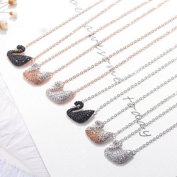 jewelry pendant necklaces fashion small clavicle chain rose gold oversized black swan woman clothe christmas gift 1001, Silver
jewelry pendant necklaces fashion small clavicle chain rose gold oversized black swan woman clothe christmas gift 1001, Silver