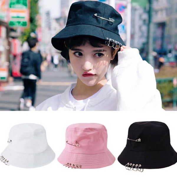 1pc women men bucket hat pin rings sunhat caps summer hats fisherman's hat, Blue;gray
1pc women men bucket hat pin rings sunhat caps summer hats fisherman's hat, Blue;gray