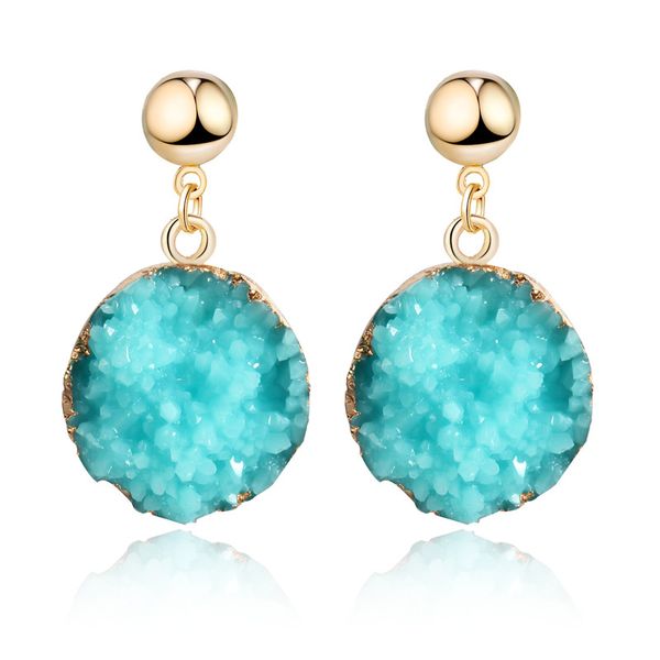 1pair european fake druzy resin stone earring for women round drop gold color candy stud earring jewelry e1243, Golden;silver
1pair european fake druzy resin stone earring for women round drop gold color candy stud earring jewelry e1243, Golden;silver
