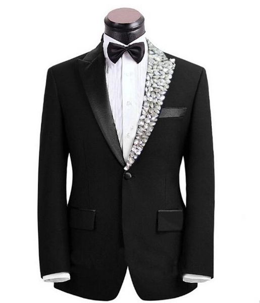 2020 groom costume rhinestone adornment men slim suits formal occasion business suit wedding party suits/jacket+pants, White;black
2020 groom costume rhinestone adornment men slim suits formal occasion business suit wedding party suits/jacket+pants, White;black