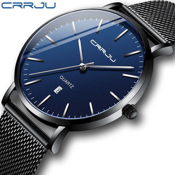 gift watches crrju mens blue dial mesh watches ultra thin casual quartz watch for men sport date clock relogio masculino, Slivery;brown
gift watches crrju mens blue dial mesh watches ultra thin casual quartz watch for men sport date clock relogio masculino, Slivery;brown