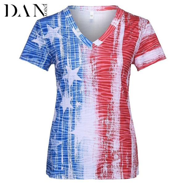danenjoy women's clothing 2019 fashion casual independence day printing shirt short sleeve loose women tshirt women, White;red 
danenjoy women's clothing 2019 fashion casual independence day printing shirt short sleeve loose women tshirt women, White;red