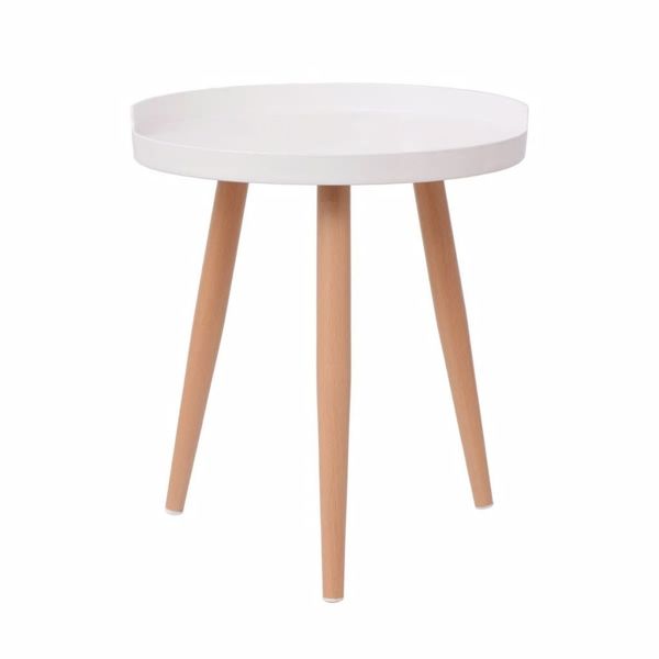 round coffee table 40 x 45,5 cm white dining room furniture