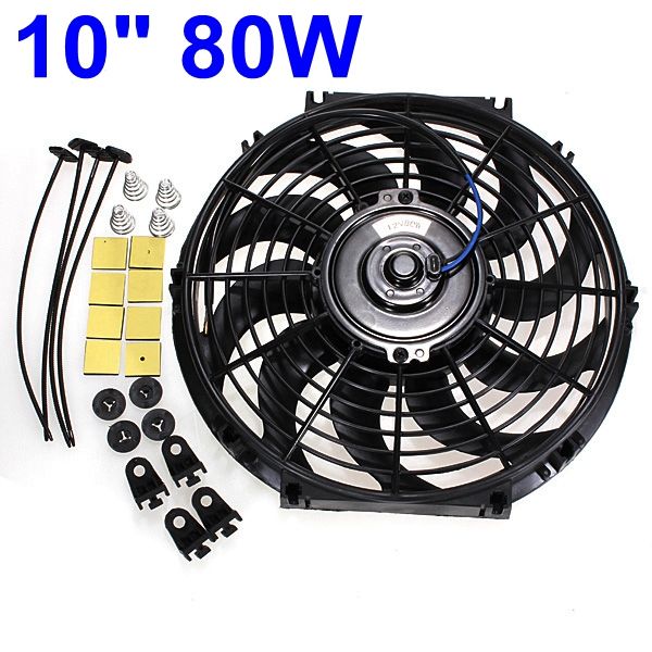 1set universal 10inch 12v 80w car auto slim reversible electric radiator cooling fan push pull engine fan with mounting kits
1set universal 10inch 12v 80w car auto slim reversible electric radiator cooling fan push pull engine fan with mounting kits