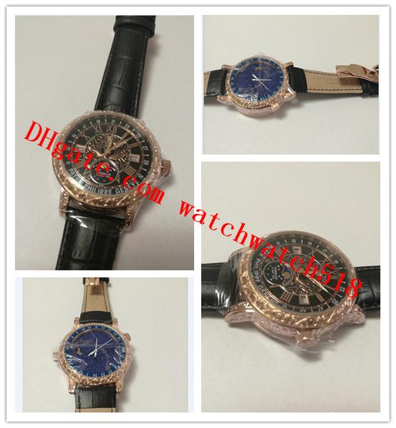 luxury watch tourbillon 5000 rose gold bezel quartz movement black leather strap fashion men's watch watches, Slivery;brown
luxury watch tourbillon 5000 rose gold bezel quartz movement black leather strap fashion men's watch watches, Slivery;brown