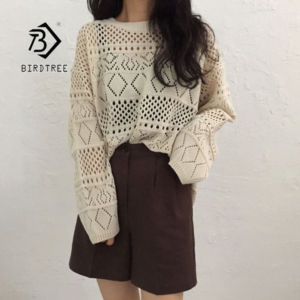 2019 chic autumn new women's knit sweater loose hollow out full sleeve thin korean sweet casual fashion style t97205d, White;black
2019 chic autumn new women's knit sweater loose hollow out full sleeve thin korean sweet casual fashion style t97205d, White;black