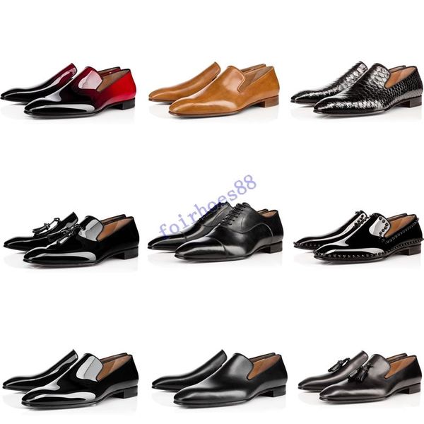2020 mens dress shoes red bottoms casual shoes matt patent leather round toes slip-on spikes flat business sneakers 38-47, Black
2020 mens dress shoes red bottoms casual shoes matt patent leather round toes slip-on spikes flat business sneakers 38-47, Black