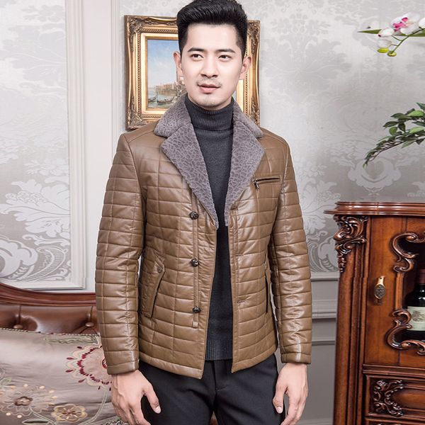 2019 new men's autumn winter leather slim jackets fashion warm thick turn-down collar coats pu male leather plus size outerwear, Black
2019 new men's autumn winter leather slim jackets fashion warm thick turn-down collar coats pu male leather plus size outerwear, Black