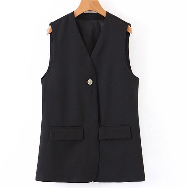 fandy lokar solid black vests women fashion pockets sleeveless vest women elegant buttons vests female ladies gv, Black;white
fandy lokar solid black vests women fashion pockets sleeveless vest women elegant buttons vests female ladies gv, Black;white
