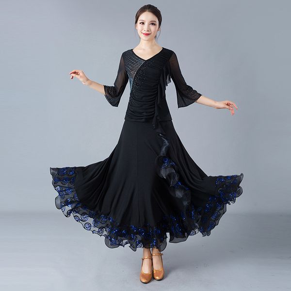 lady dancing dress girls ballroom dance wear modern dance suit waltz tango ballroom long skirt d0826, Black;red
lady dancing dress girls ballroom dance wear modern dance suit waltz tango ballroom long skirt d0826, Black;red