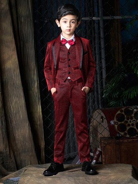 yuanlu 2020 boys suits blazer coat formal dress blazer vest pants wedding party piano toddler clothes shiny red, Black
yuanlu 2020 boys suits blazer coat formal dress blazer vest pants wedding party piano toddler clothes shiny red, Black