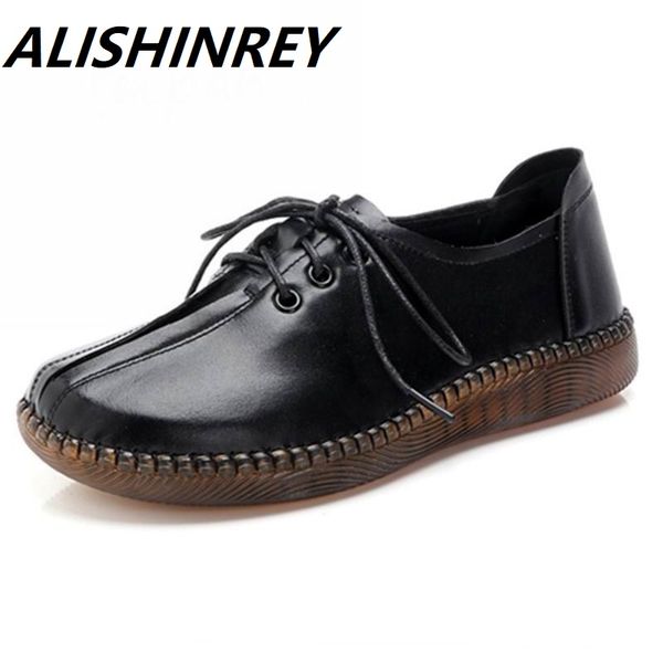 alishinrey 2020 autumn handmade genuine leather flat casual shoes woman low heel 2.5cm soft bottom lace up female shoes flat, Black
alishinrey 2020 autumn handmade genuine leather flat casual shoes woman low heel 2.5cm soft bottom lace up female shoes flat, Black