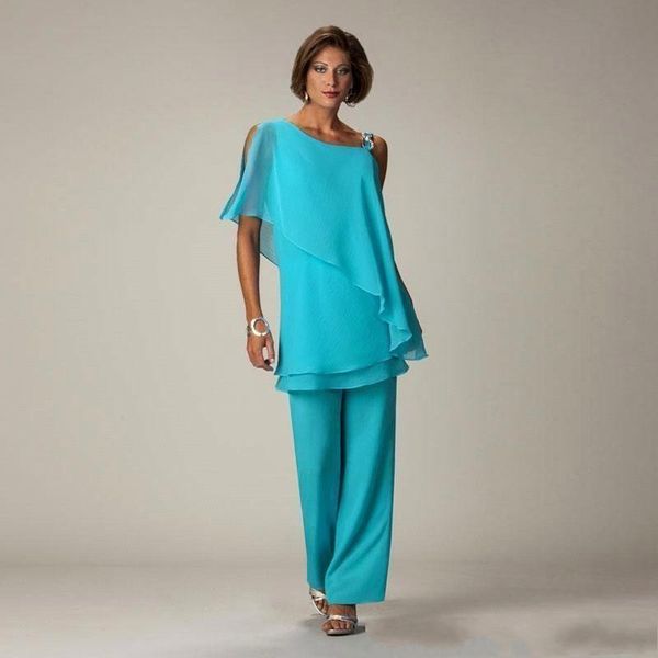 two pieces mother of the bride pant suits chiffon one shoulder wedding guest dress plus size mother groom dresses, Black;red 
two pieces mother of the bride pant suits chiffon one shoulder wedding guest dress plus size mother groom dresses, Black;red