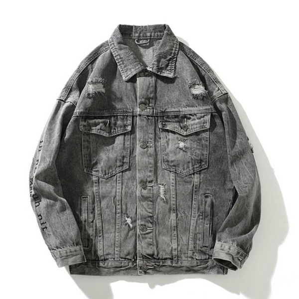 men's denim jacket funny letter embroidery cargo jacket men oversize cowboy casual outwear men hip hop coat streetwear, Black;brown
men's denim jacket funny letter embroidery cargo jacket men oversize cowboy casual outwear men hip hop coat streetwear, Black;brown