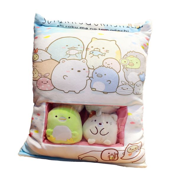 50cm*40cm sumikko gurashi corner bio pillow including small creature cute cat dinosaur bear penguin 8pcs animal plush toy pillow
50cm*40cm sumikko gurashi corner bio pillow including small creature cute cat dinosaur bear penguin 8pcs animal plush toy pillow