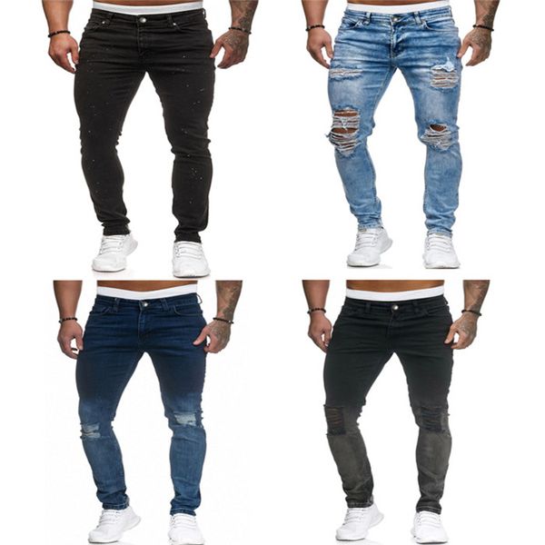 2020 new men skinny jeans black blue distressed denim stretch jeans male hombre slim fit straight pants fashion ripped hole jean
2020 new men skinny jeans black blue distressed denim stretch jeans male hombre slim fit straight pants fashion ripped hole jean