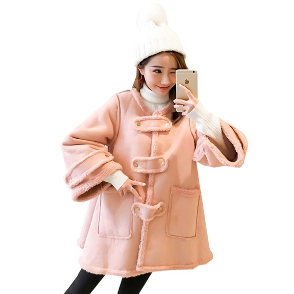 korean v neck suede woman winter coats 2019 fashion fleece female coat high street long sleeve outwear casaco feminino overcoat, Black
korean v neck suede woman winter coats 2019 fashion fleece female coat high street long sleeve outwear casaco feminino overcoat, Black