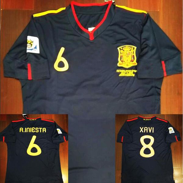 2010 spain fernandotorres alonso sergio ramos iniesta retro soccer jerseys 10 classic shirts vintage football shirt camiseta maillot, Black;gray
2010 spain fernandotorres alonso sergio ramos iniesta retro soccer jerseys 10 classic shirts vintage football shirt camiseta maillot, Black;gray