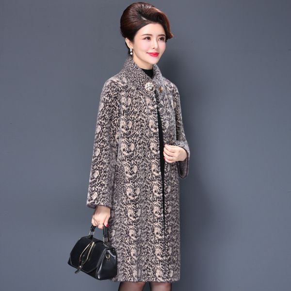 new winter clothing luxury clothes mink cashmere sweater coat thick middle age clothing large size long mink cashmere coats, Black
new winter clothing luxury clothes mink cashmere sweater coat thick middle age clothing large size long mink cashmere coats, Black