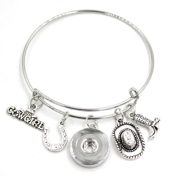wholesale 18mm snap jewelry adjustable expandable bangle cowgirl charm bracelets bangle western cowgirl hat boot 18mm snap button bracelet, Golden;silver
wholesale 18mm snap jewelry adjustable expandable bangle cowgirl charm bracelets bangle western cowgirl hat boot 18mm snap button bracelet, Golden;silver