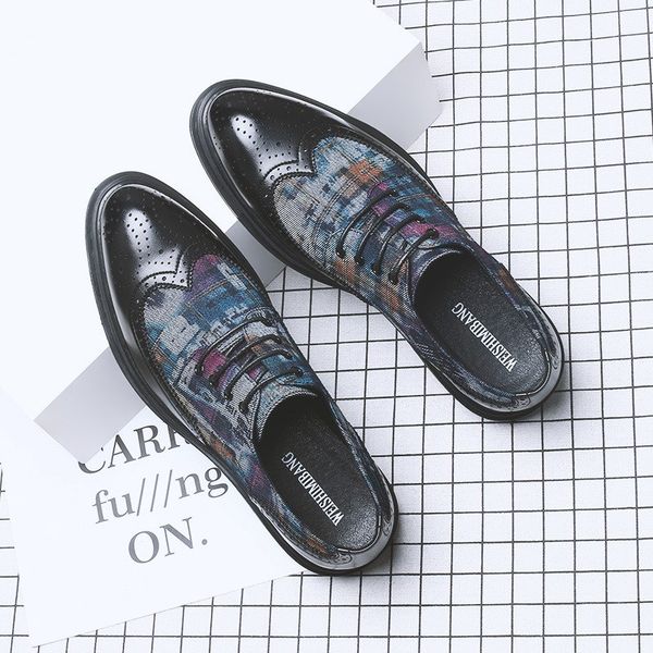 errfc fashion forward men brogue shoes pointed toe business leisure office formal shoes trending printing zapatos size 38-44, Black
errfc fashion forward men brogue shoes pointed toe business leisure office formal shoes trending printing zapatos size 38-44, Black