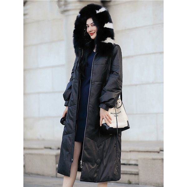 real genuine leather jacket autumn winter coat women clothes 2019 korean streetwear fur hooded sheepskin down coat zt3429, Black
real genuine leather jacket autumn winter coat women clothes 2019 korean streetwear fur hooded sheepskin down coat zt3429, Black