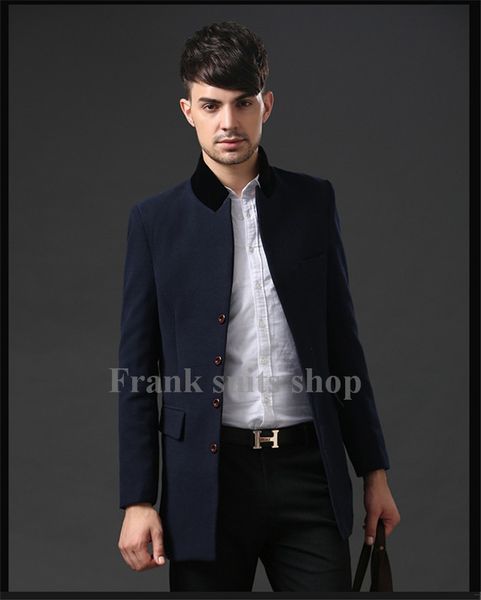 custom made winter coats men blends men's warm trench coats overcoat jacket men woolen coat, Black
custom made winter coats men blends men's warm trench coats overcoat jacket men woolen coat, Black