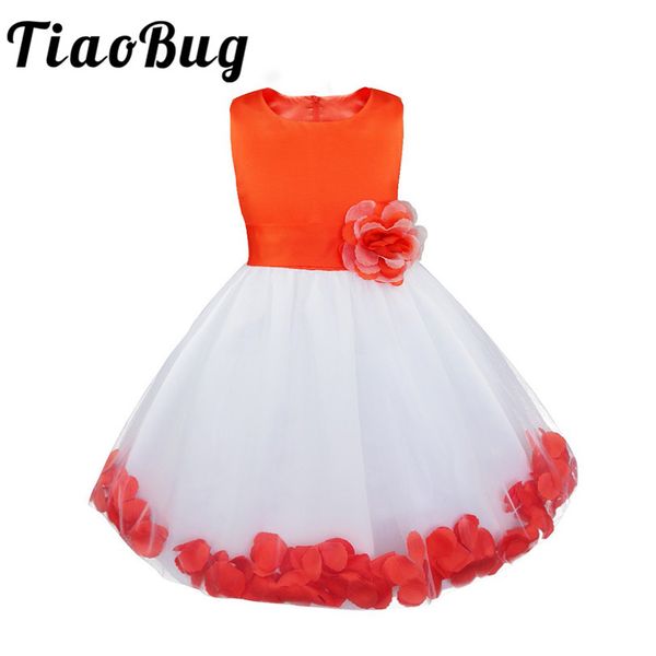 tiaobug 2018 girl flower dress summer children embroidered party dress girl kids clothes for wedding bridesmaid, Red;yellow
tiaobug 2018 girl flower dress summer children embroidered party dress girl kids clothes for wedding bridesmaid, Red;yellow