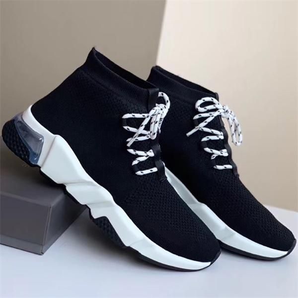 2020 designer speed clear sole sneaker black knit boots men women speed sock mesh clear sole lace-up trainers runner graffiti shoes with box
2020 designer speed clear sole sneaker black knit boots men women speed sock mesh clear sole lace-up trainers runner graffiti shoes with box