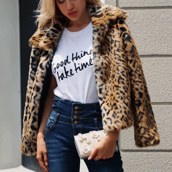heflashor 2018 new women luxury faux fur coat autumn artificial faux fur coat leopard plush lapel casaco feminino, Black
heflashor 2018 new women luxury faux fur coat autumn artificial faux fur coat leopard plush lapel casaco feminino, Black