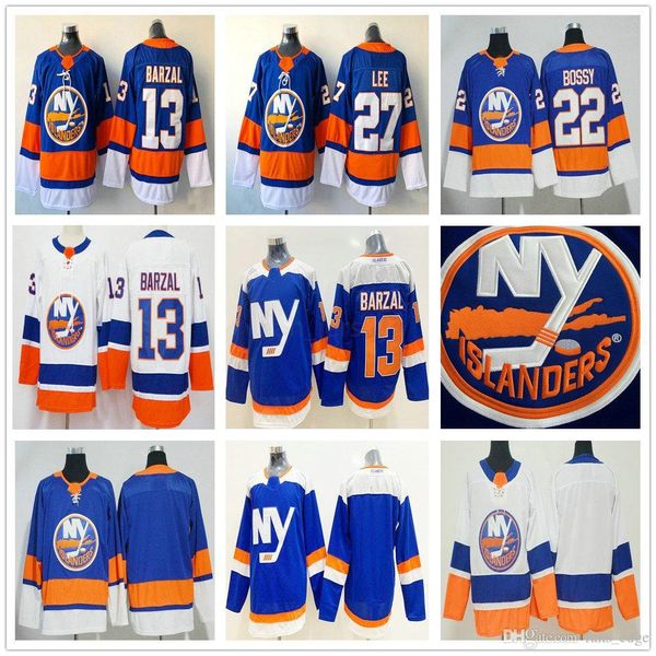 19-20 new york islanders third blue #13 mathew barzal 22 mike bossy 91 tavares 27 anders lee stitched men women kids hockey jerseys, Black
19-20 new york islanders third blue #13 mathew barzal 22 mike bossy 91 tavares 27 anders lee stitched men women kids hockey jerseys, Black
