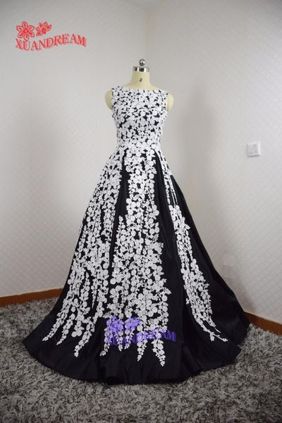 special occasion flower evening gown vestido de festa whole appliques black and white elegant long evening dresses made in china, White;black
special occasion flower evening gown vestido de festa whole appliques black and white elegant long evening dresses made in china, White;black