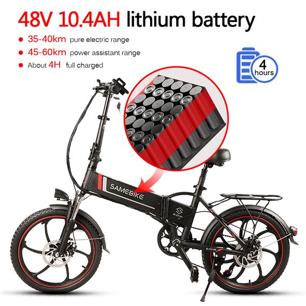 samebike 20-дюймовый складной электрический велосипед 350w мощный мотор 48v 10.4ah дисковой механизм lcd dispaly adult e-bike электрический, Silver;blue
samebike 20-дюймовый складной электрический велосипед 350w мощный мотор 48v 10.4ah дисковой механизм lcd dispaly adult e-bike электрический, Silver;blue