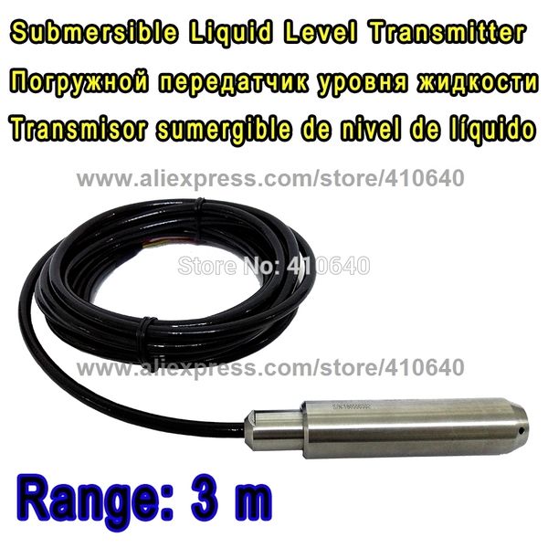 range 3 meter with 4m cable submersible liquid level transmitter level transducer input type level sensor other range is ok
range 3 meter with 4m cable submersible liquid level transmitter level transducer input type level sensor other range is ok